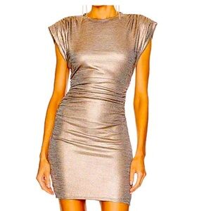 Lovers + Friends Shimmering Gold Mini Dress Size M